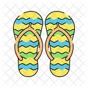 Flip Flops Footwear Slippers Icon