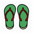 Flip Flops Summer Vacation Icon