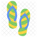 Summer Sand Bucket Beach Umbrella Icon