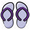 Flip Flops Footwear Casual Slippers Icon