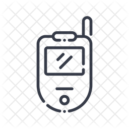 Flip Phone Icon - Download in Line Style