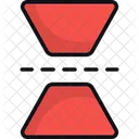 Flip Vertical Reflect Symmetry Icon
