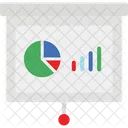 Flipchart Graph Presentation Note Icon