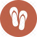 Beach Holiday Slippers Icon