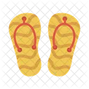 Flipflop Slipper Footwear Icon