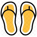 Flipflop Footwear Slippers Icon