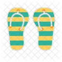 Flipflop Slippers Vacation Icon