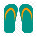 Beach Flipflops Footwear Icon