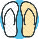 Flipflops Slippers House Icon