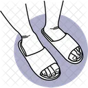 Flipflops Slipper Wearing Slippers Icon