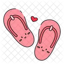 Flipflops Summer Slippers Icon
