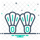 Flippers Diving Flippers Swim Icon