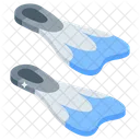 Flippers Fins Diving Icon