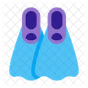 Beach Diving Flippers Icon