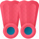 Flippers Diving Swimming Icon