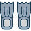 Flippers Diving Swimming Icon