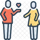 Flirt Pair Lover Icon