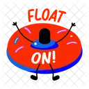 Float On Floating Pool Float Icon