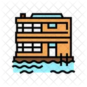 Floating Water Residence Icon