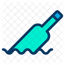 Floating Bottle  Icon