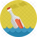 Floating Bottle Drink Icon