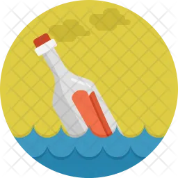 Floating bottle  Icon