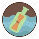 Floating Bottle Water Pollution Water Icon