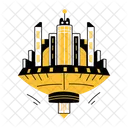 Floating City Infrastructure Fantasy Icon