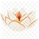 Floating flower candle  Icon