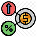 Floating Interest Interest Rate Bank Interest Icon