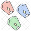 Floating Lanterns Lineal Color Icon Icon