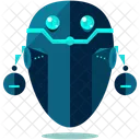 Floating Robot Science Icon