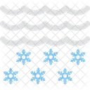 Nuvem de floco de neve  Ícone