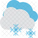 Nuvem de floco de neve  Ícone
