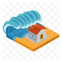 Flood Inundation Water Icon