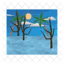 Flood Disaster Water Icon
