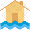 홍수 보험 물 아이콘