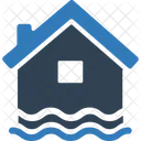 Disaster Flood Home Icon