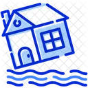 Flood Water House Icon