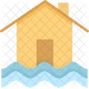 Flood Disaster House Icon