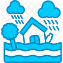Flood Damage Disaster Icon