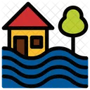 Disaster Inundation Home Icon