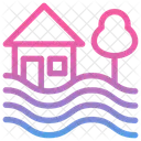 Disaster Inundation Home Icon