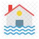 Flood House Disaster Icon