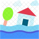 Flood Inundation Natural Disaster Icon