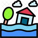 Flood Inundation Natural Disaster Icon