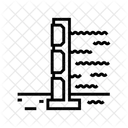 Flood Barrier Disaster Icon