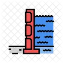 Flood Barrier Disaster Icon