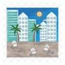 Flood Disaster Water Icon