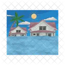 Flood Disaster Water Icon